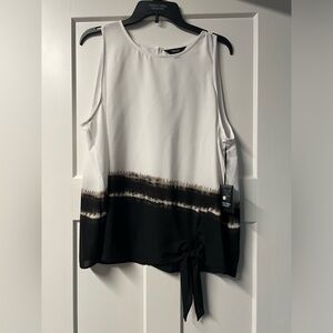 Simply Vera Wang tank. Size XXL. White and brown